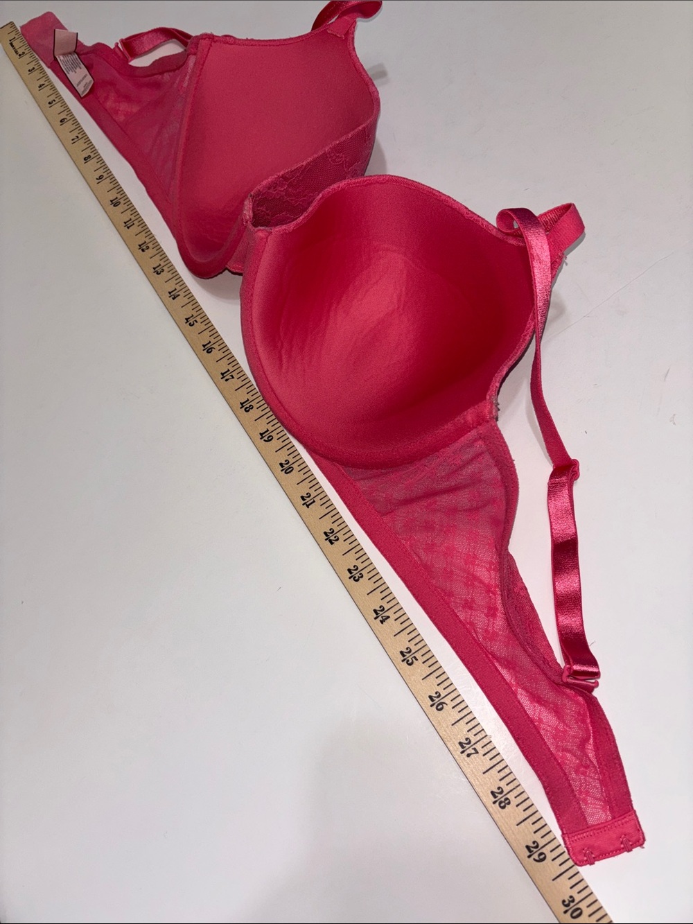 Victoria’s Secret Lined Demi Bra 38D Coral Pink - Picture 9 of 16